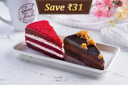 Chocolate Truffle Pastry & Red Velvet Pastry (Box Of 2)