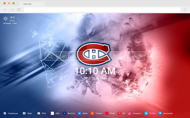 Montreal Canadiens NHL HD New Tabs Theme