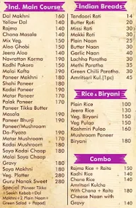 Guru Nanak Sweets menu 1