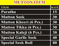 House Of Seek Paratha menu 1