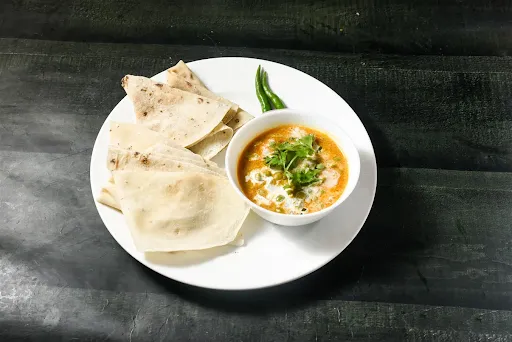 Green Matar Masala With 5 Rumali Roti Combo