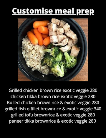 Eat Healthie menu 