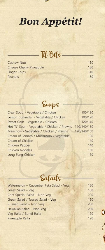 Soul Curry- Multi Cuisine Restaurant menu 