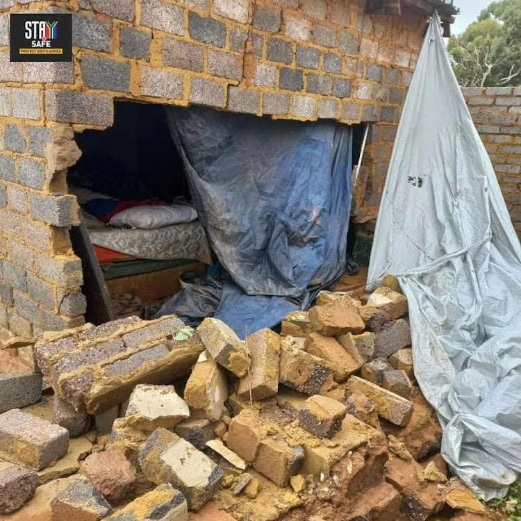 A wall collapsed during heavy rains in Lenasia on Thursday night.