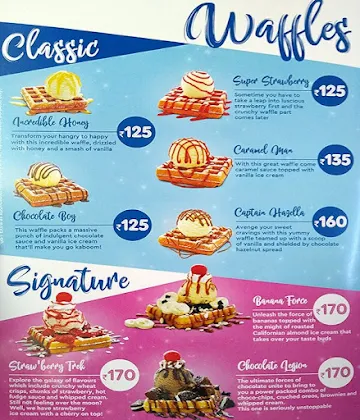 Baskin Robbins menu 