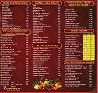 Patil Juice Centre menu 2