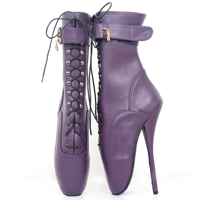 Title 5, 18cm Ballet Stiletto Heels Lace-up Ankle Boots,...