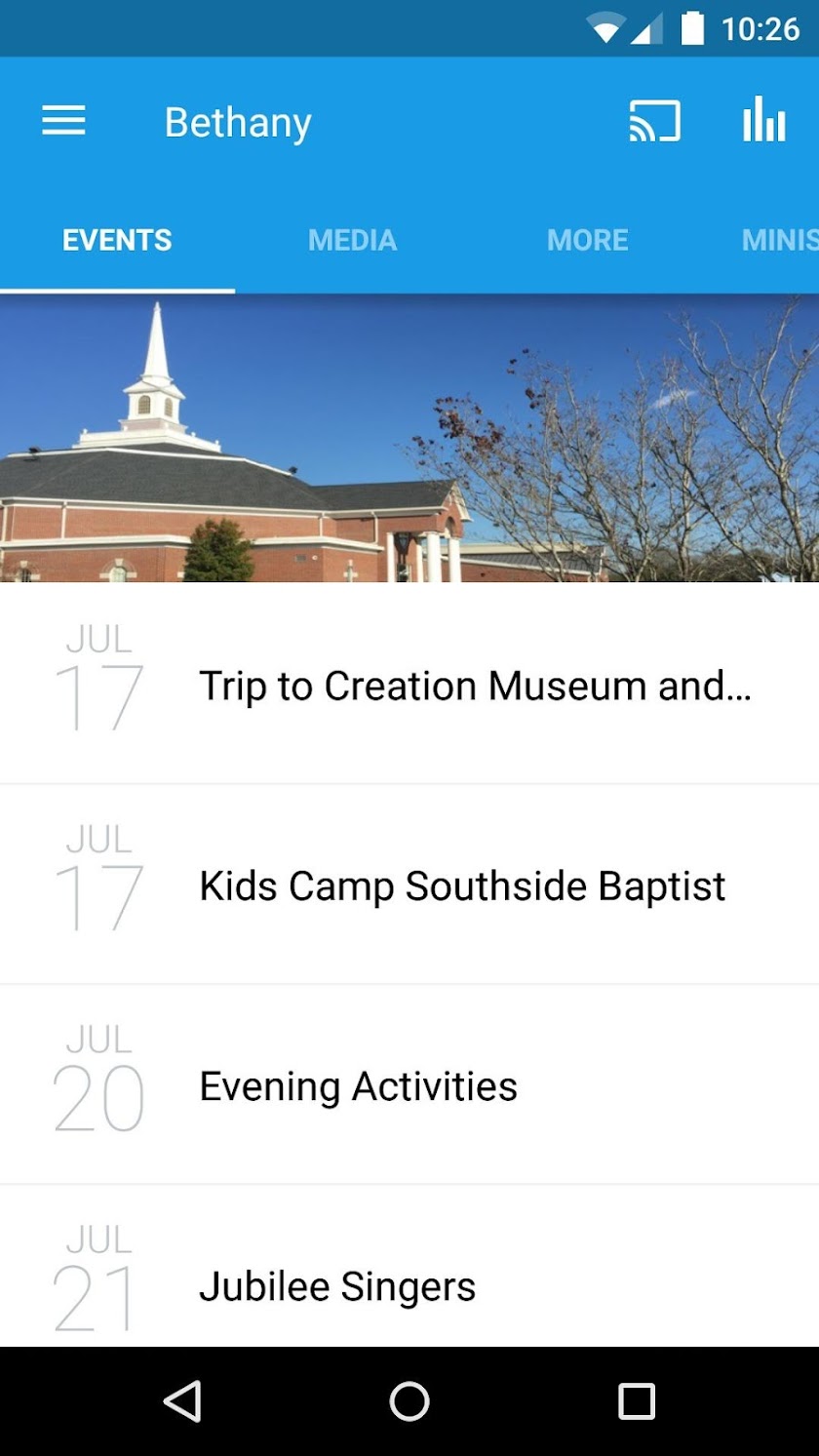 Bethany Baptist McDonough Screen 1