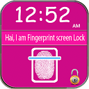 Pink Fingerprint Lock Prank mobile app icon