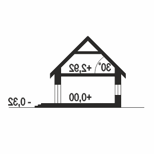 Kaja II z garażem 1-st. A - Przekrój