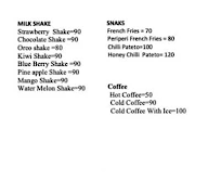 Confluence Cafe menu 1