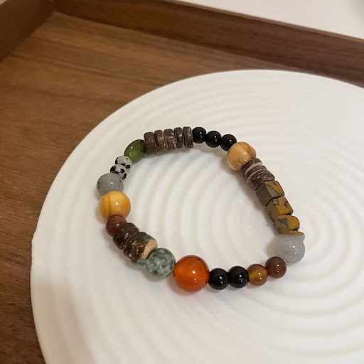 Title 1, Couples Green Sandalwood Beads Bracelet For Wo...