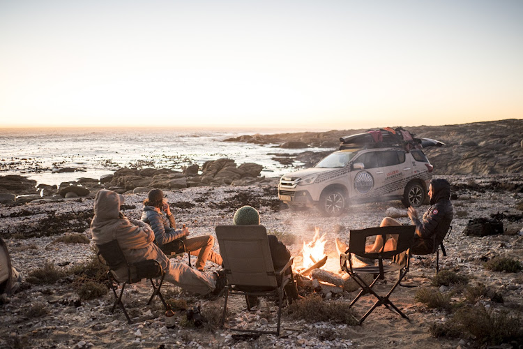 Wild camping on the Diamond Coast near Noup.