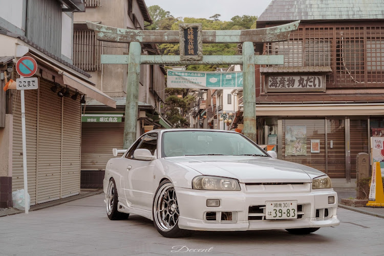 スカイラインのER34・SSR wheels・SONY α7Ⅲ・江ノ島神社・朝活に関するカスタム事例の投稿画像1枚目