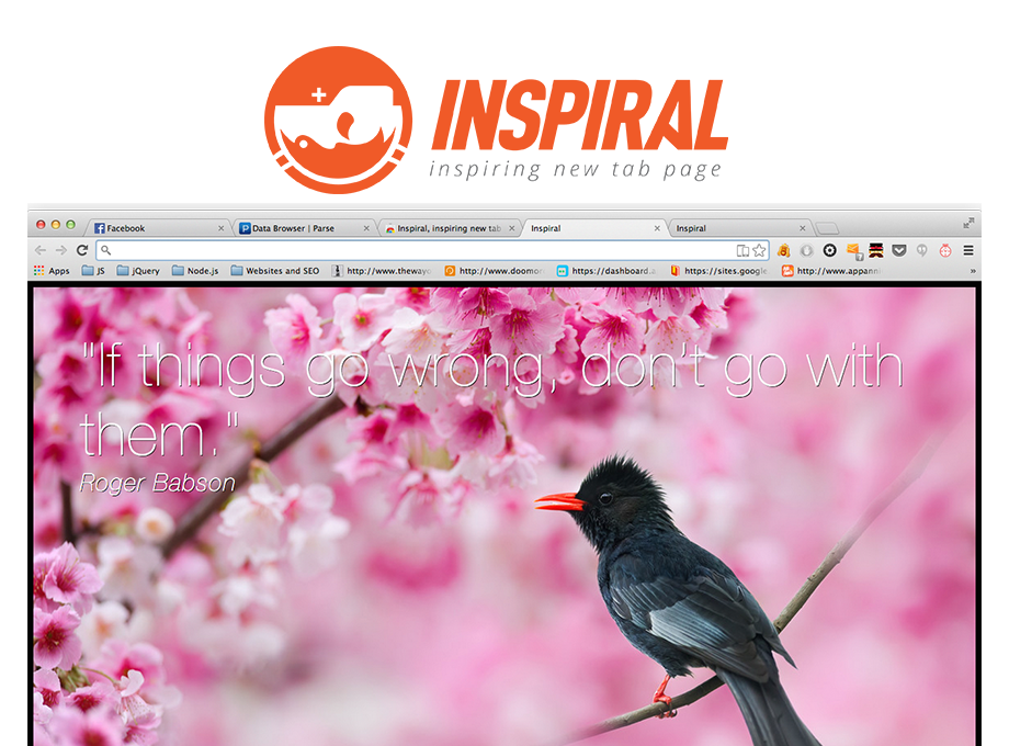 Inspiral, inspiring new tab page Preview image 1