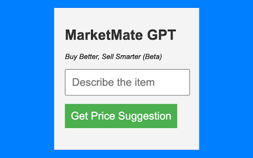 MarketMate GPT