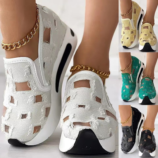 Title 7, Plus Size Beggar Breathable Shoes with Hidden H...