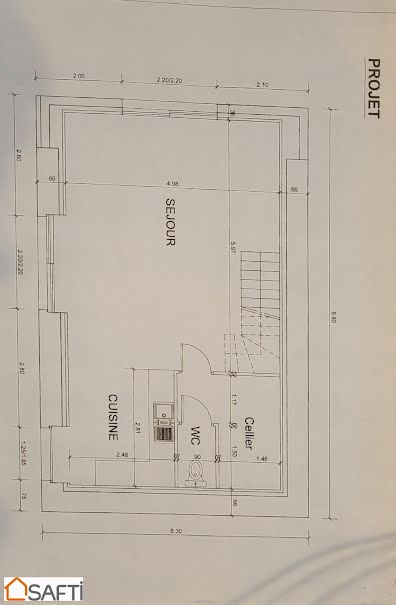 Vente maison 1 pièce 76 m² à La Cassagne (24120), 83 000 €