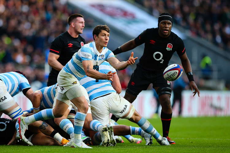 Gonzalo Bertranou of Argentina in action in their Autumn International Test against England at Twickenham in London in November 2022. Picture: CRAIG MERCER/MB MEDIA/GETTY IMAGES