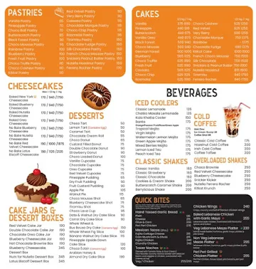 Dough & Cream menu 