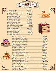 The Cake Fancy menu 1