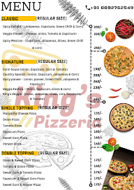 King's Pizzeria menu 1