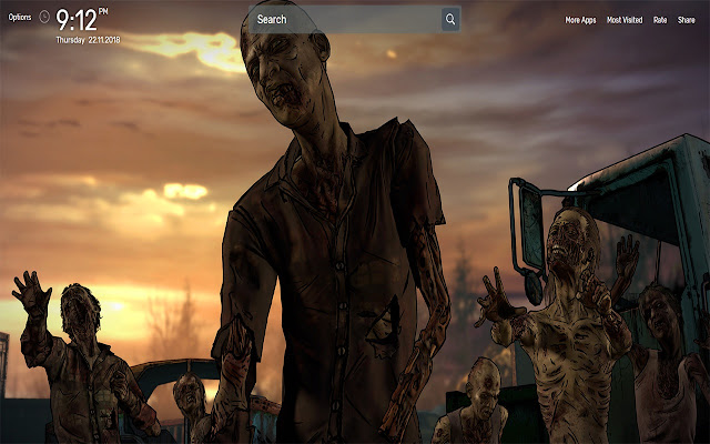 The Walking Dead Game Wallpapers NewTab Theme