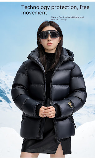Title 10, Winter Black Gold Down Jacket Couple Style Stay...