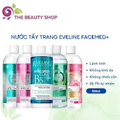 Nước Tẩy Trang 3 In 1 Eveline Facemed+ Giữ Ẩm 24 Giờ 400Ml - 500Ml