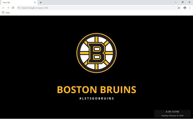 NHL Boston Bruins New Tab Theme