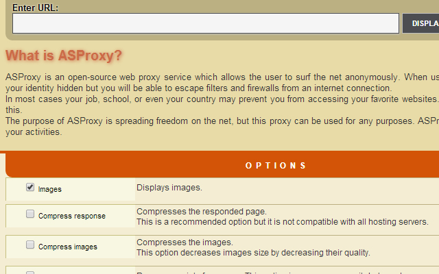 Anonymous Proxy Browser chrome extension