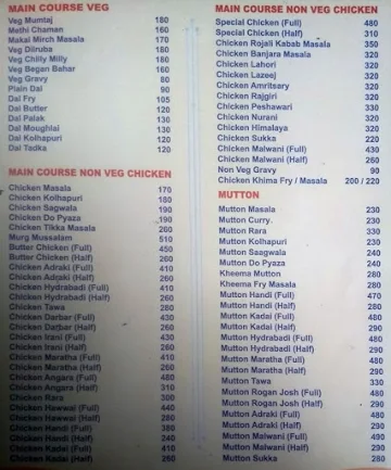 Nagmani Restaurant & Bar menu 