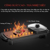 Bếp Lẩu Nướng Đa Năng 2 In 1 Công Suất Lớn - Nồi Lẩu Nướng Tiện Lợi Vừa Nướng Vừa Lẩu - Bảo Hành 12 Tháng