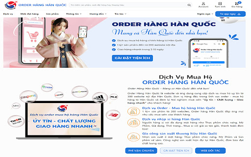 Order Hàng Hàn Quốc