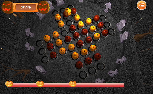 3D Halloween Peg Solitaire