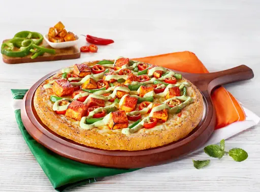 Green Red Yellow Capsicum Pizza