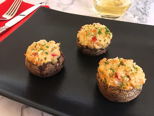 These are a few delicious Crab Stuffed Mushrooms perfect when entertaining!