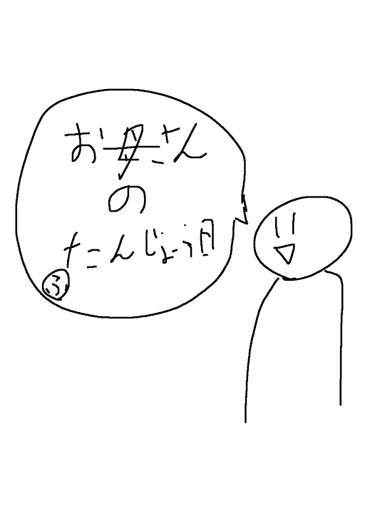 「お母さんの誕生日🎂」のメインビジュアル