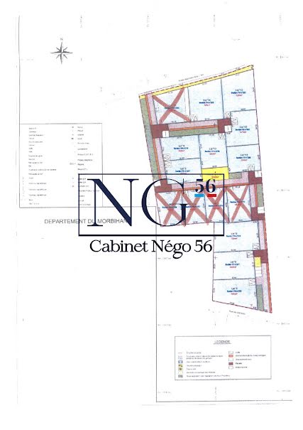 Vente terrain   à Guénin (56150), 46 560 €