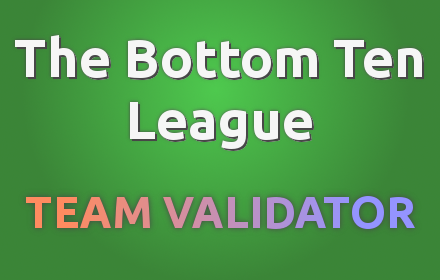 The Bottom Ten League Preview image 0