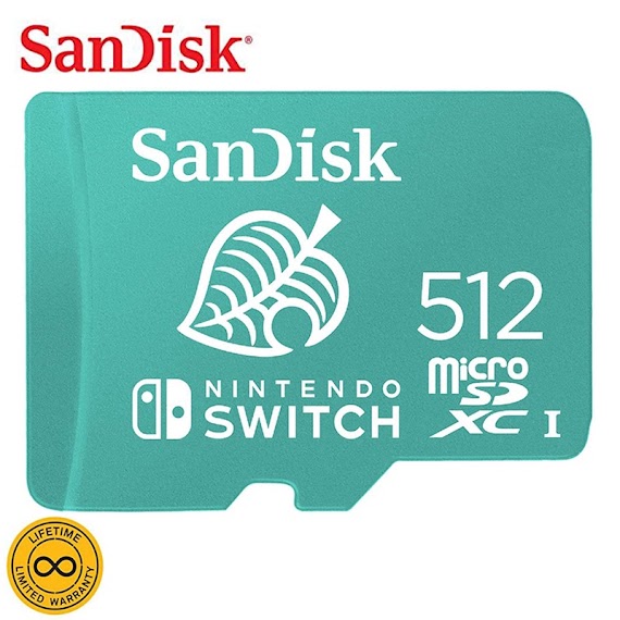Thẻ Nhớ Sandisk Micro Sd 128Gb 64Gb 256Gb 512Gb Sd Cho Máy Chơi Game Nintendo Switch