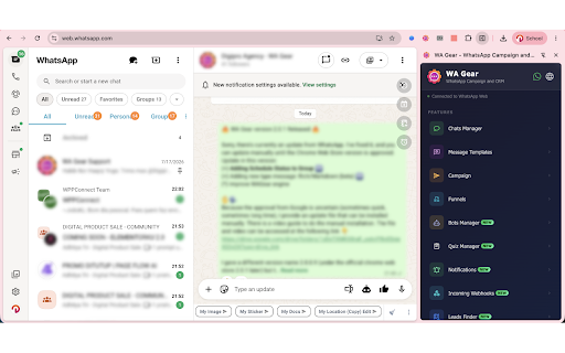 WA Gear - WhatsApp Campaign and CRM screenshot 2
