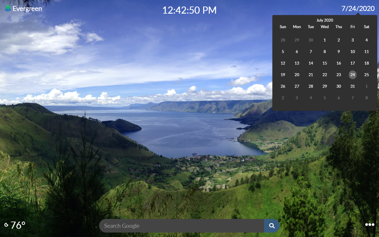 Evergreen New Tab Preview image 5