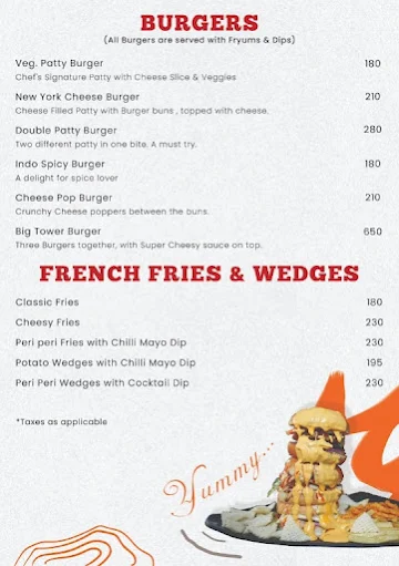 Crave Junction menu 