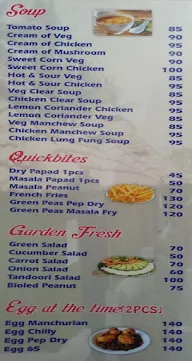 Kuteera Park Land menu 5