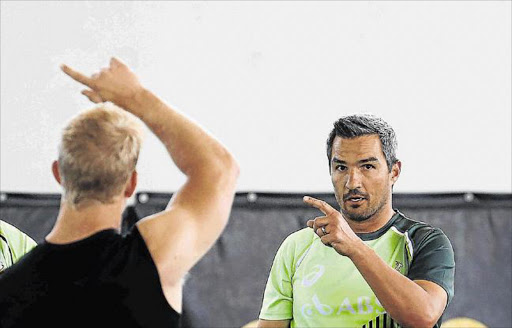 DETERMINED: Neil Powell during the Springbok Sevens training session and media opportunity at Stellenbosch Academy of Sport earlier this week Picture: GALLO IMAGES