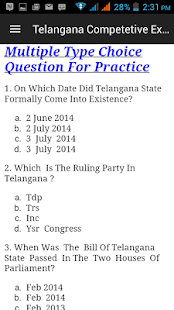 Telangana Comp Exam Materials Free Android App Market