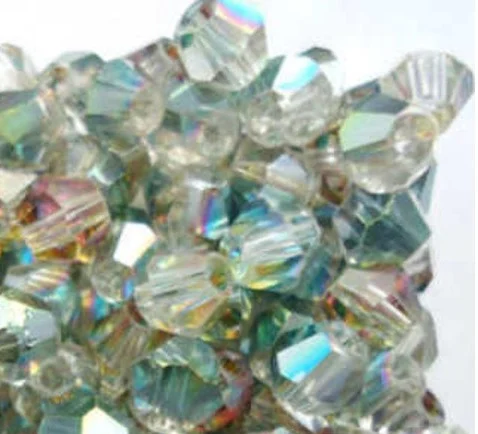 Promoção Isywaka! 100 contas bicone de cristal austríaco 4mm pretas. Crie joias deslumbrantes e elegantes com estas contas de alta qualidade.