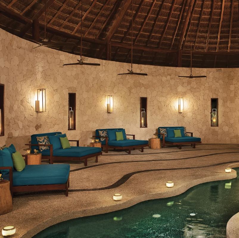 view of Secrets Akumal Riviera Maya's indoor spa