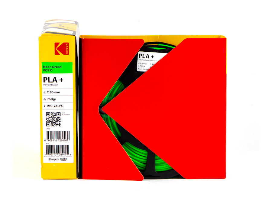 Kodak Neon Green PLA+ Filament - 2.85mm (0.75kg)